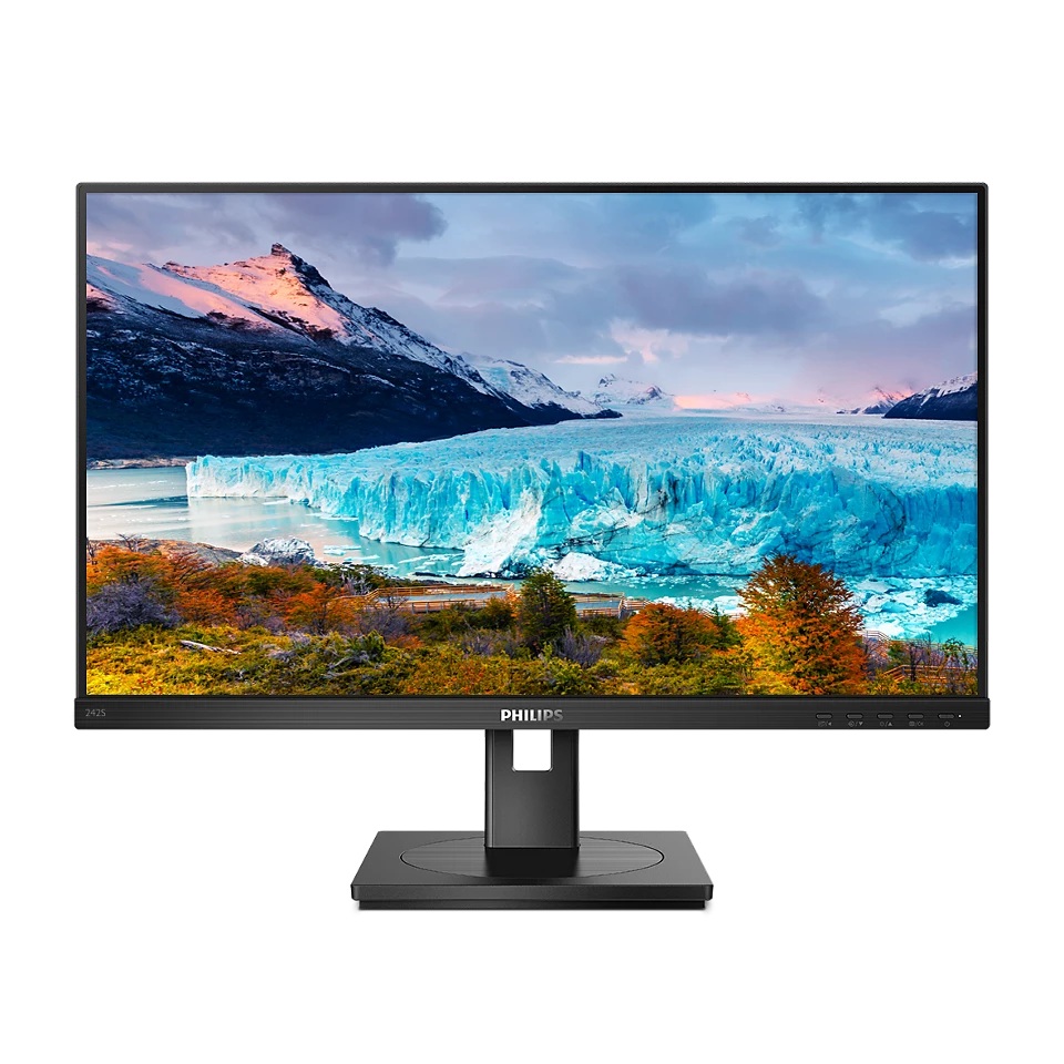 242S1AE/11 Philips 23.8ｲﾝﾁﾜｲﾄﾞ 液晶ディスプレイ　上下昇降、ﾋﾟﾎﾟｯﾄ回転