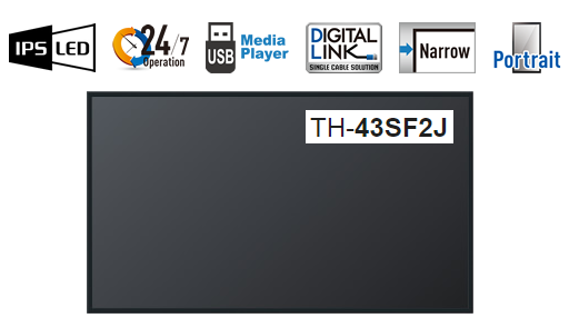 TH-43SF2J Panasonic 43V型フルハイビジョン液晶ディスプレイ サイネージ対応